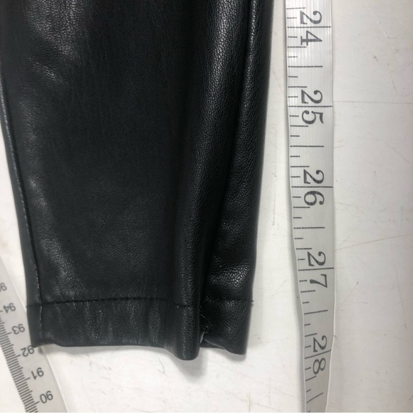 Only Faux Leather Ankle Zip Leggings, size S - Picture 11 of 11